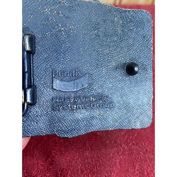 Vtg Cabover Semi Tractor Trailer Truckers Bendix Heavy Vehicle Systems Brass Bel - Picture 3 of 7